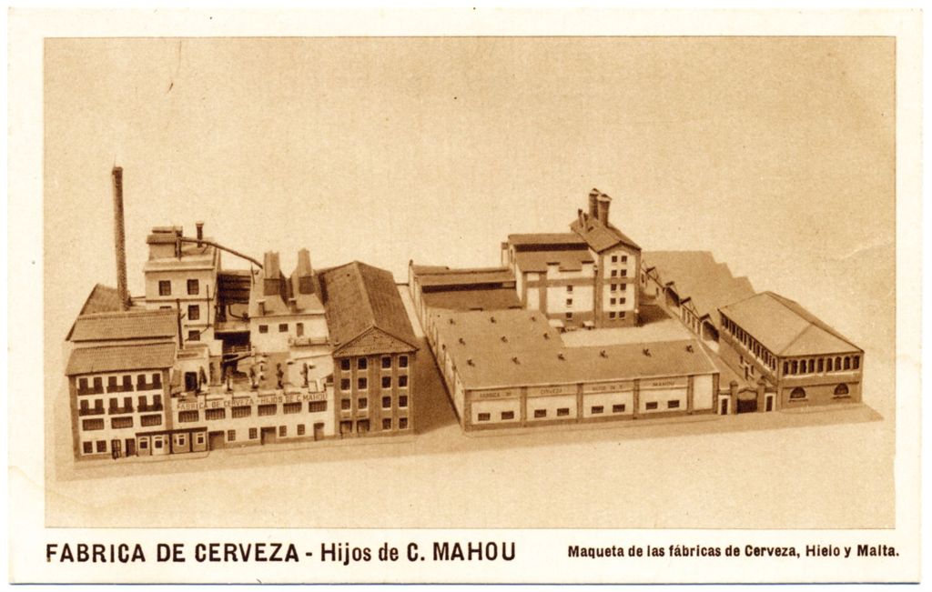 MAQUETAS DE LAS FABRICAS DE CERVEZA MAHOU.