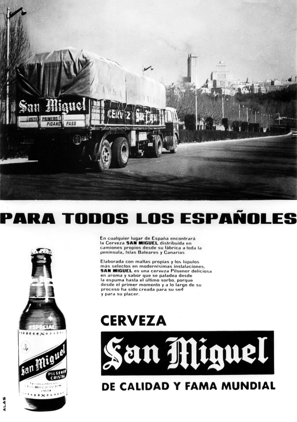 PUBLICIDAD GRAFICA SAN MIGUEL Y FOTO DE MADRID.