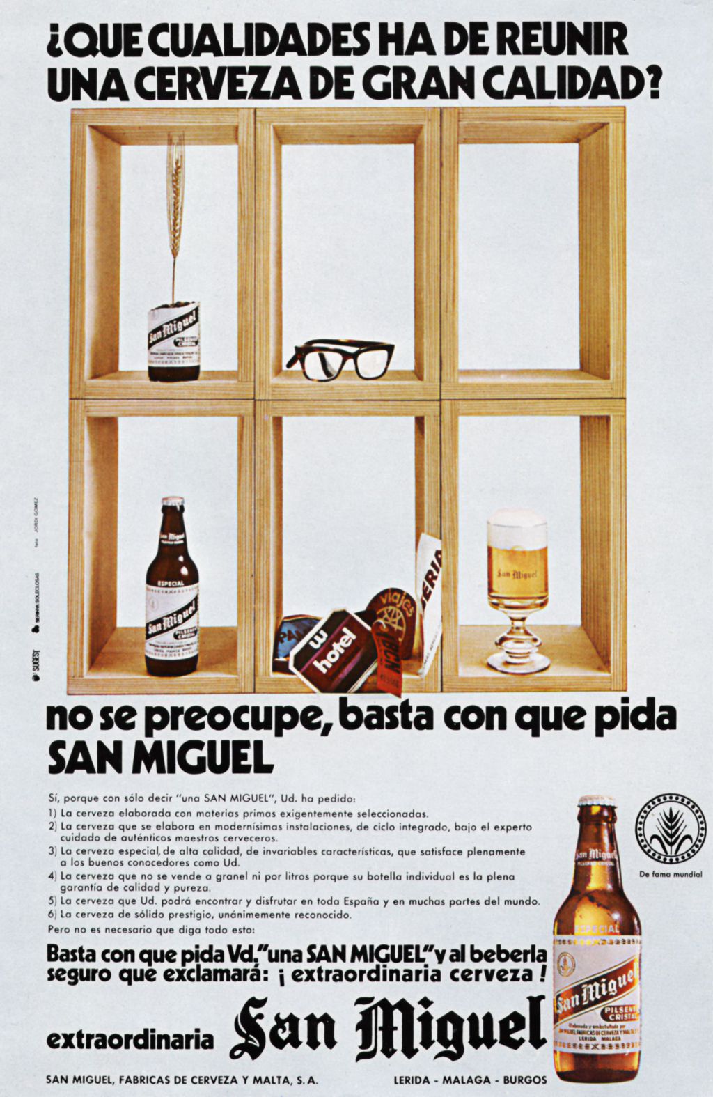 PUBLICIDAD CON IMAGEN DE SAN MIGUEL VIAJERA INTERNACIONAL 3.