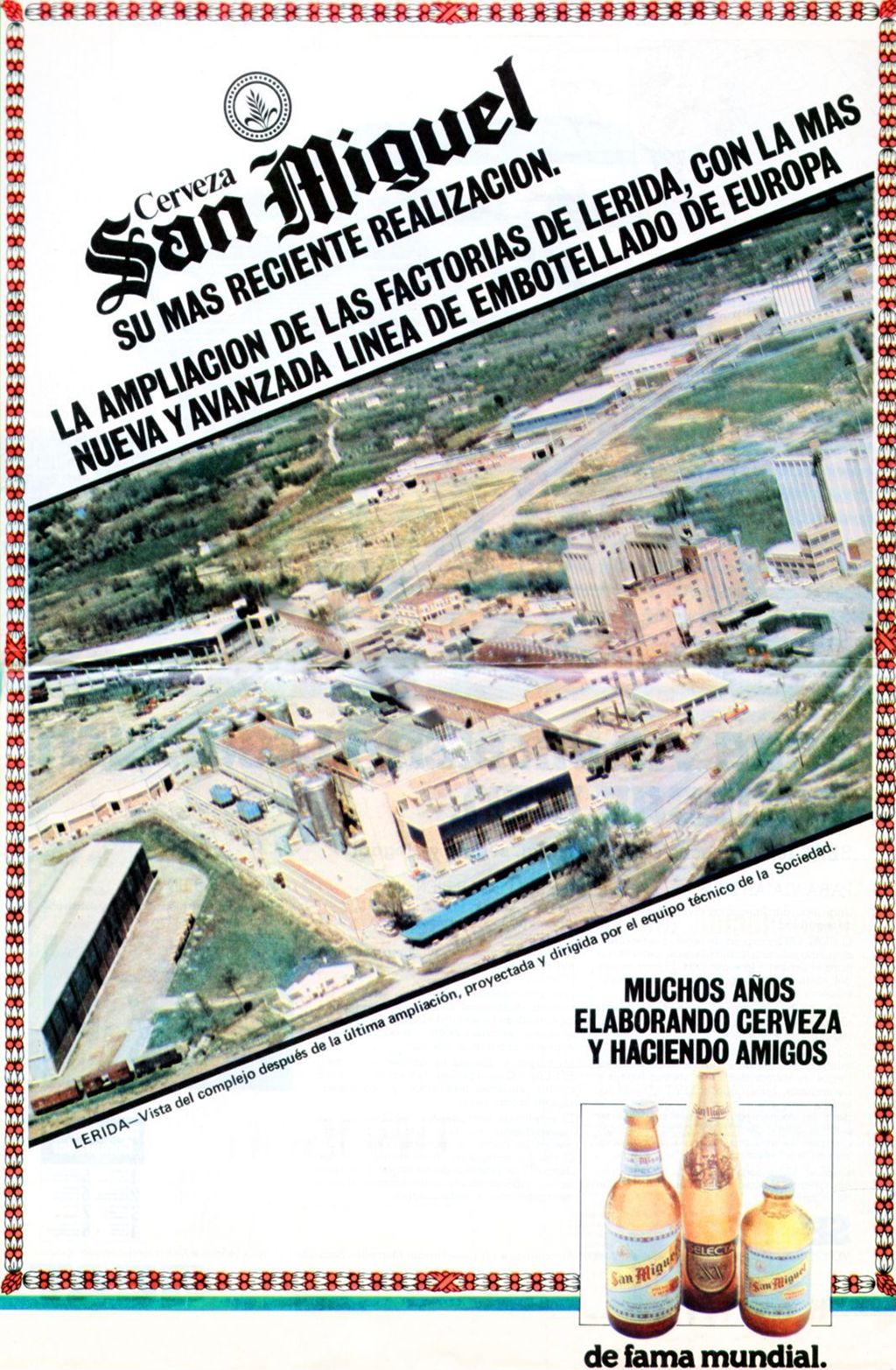 AMPLIACION DE LERIDA EN 1978.