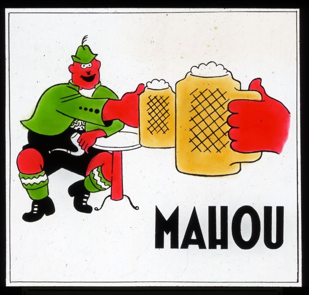 DIBUJO PUBLICITARIO MAHOU.